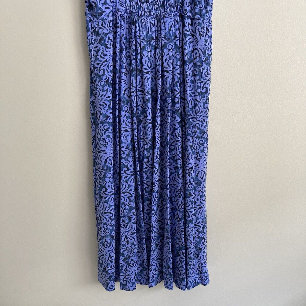 Fresh Produce Womens Sleeveless Midi Dress Blue Purple Size Medium Beach - Picture 7 of 8